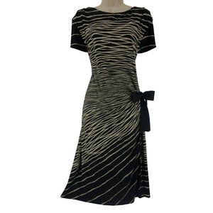 Size 20 2X COLDWATER CREEK SIDE-TIE DRESS Summer Wedding Career Classy PLUS SIZE